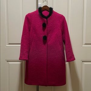 Pink Wool Coat